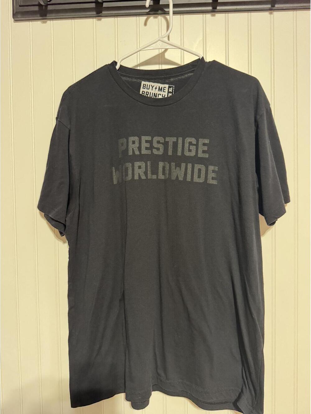 Buy Me Brunch Prestige Worldwide Shirt Mens XL Black Step Brothers Movie Tee